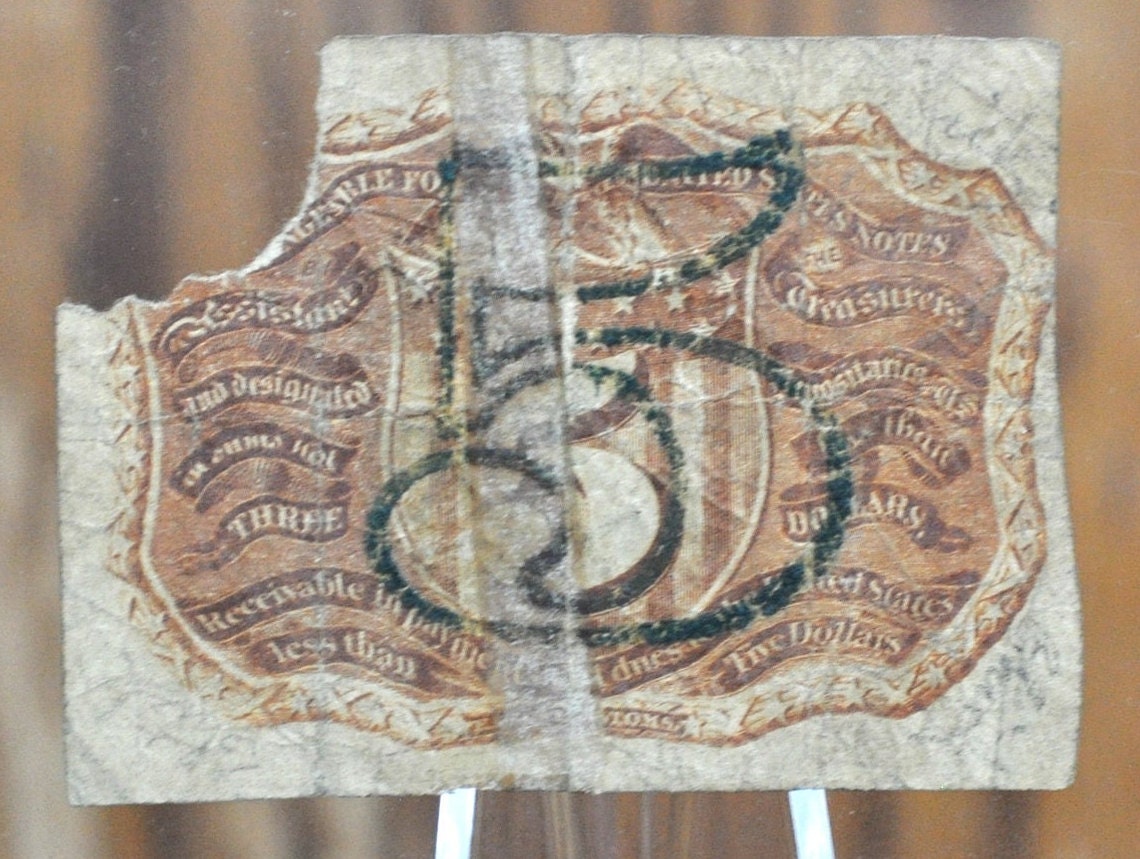 2nd Issue 5 Cent Fractional Note Fr#1232 - No Surcharge on reverse - Second Issue Fractional Note Five Cent, Great affordable note!