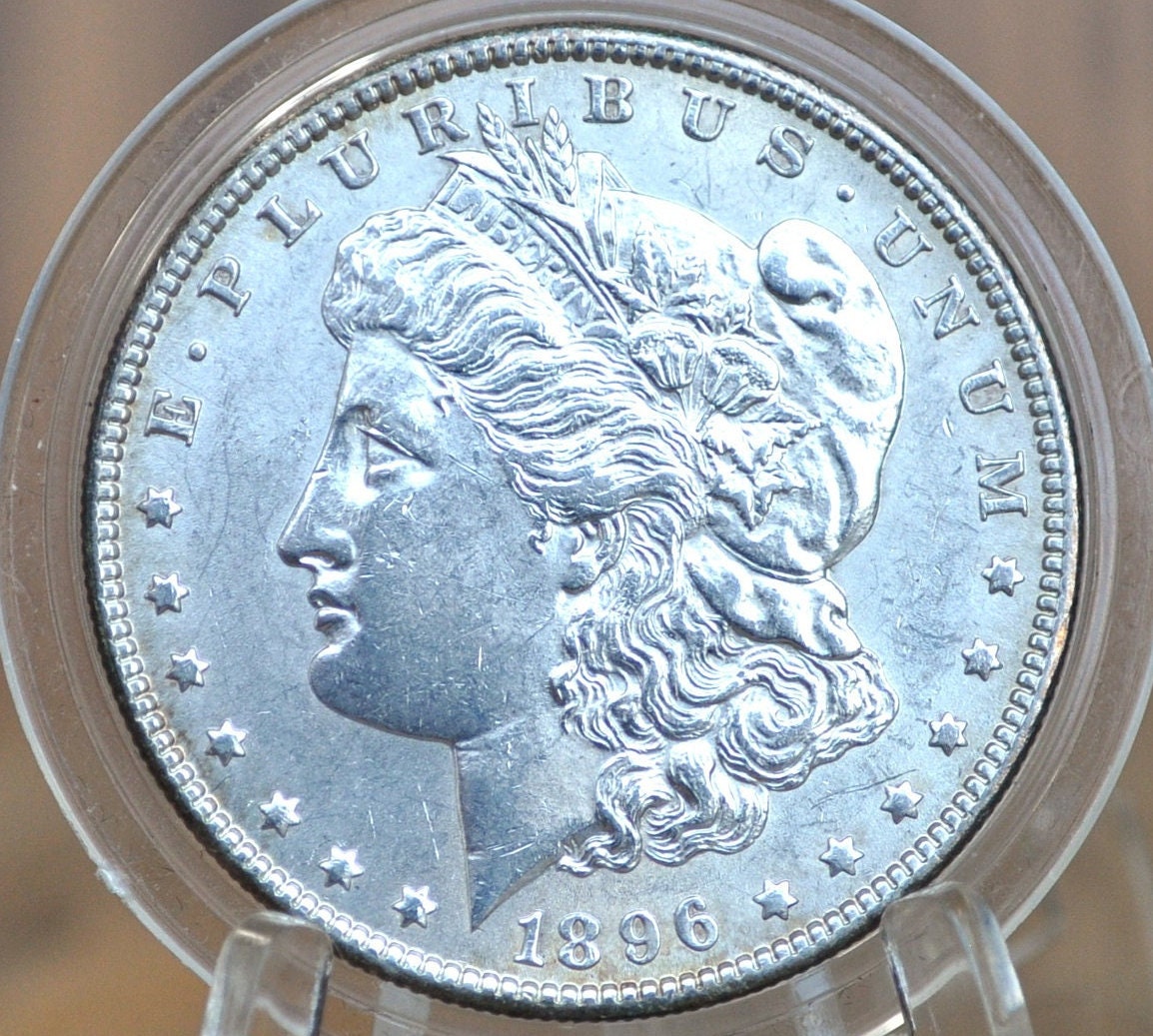 1896 Morgan Silver Dollar - Choose by Grade - Beautiful Coin - Philadelphia Mint - 1896P Morgan Dollar - 1896 P Morgan Silver- Good Date