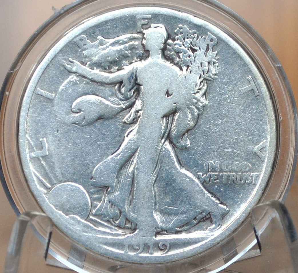 1919-S Walking Liberty Half Dollar - Choose by Grade - Silver Half Dollar - San Francisco Mint 1919 S WLH 1919 S Half Dollar