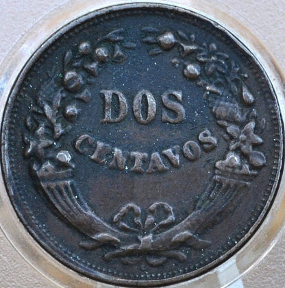 Peru 1920 Dos Centavos Copper Coin