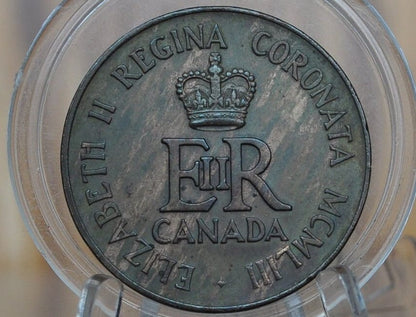 1953 Canadian Elizabeth II Coronation Commemorative Token - Bronze