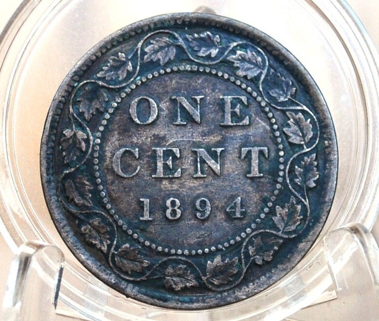 1894 Canadian Cent - XF (Extremely Fine), Great Details - 1894 Penny Canada 1 Cent 1894