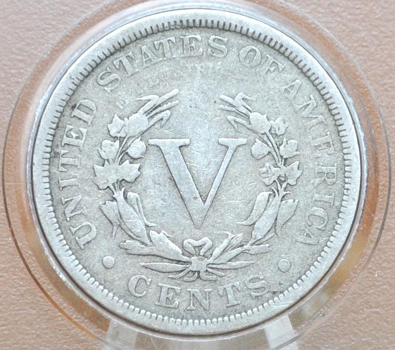 1900 Liberty Head Nickel - Choose by Grade / Condition - V Nickel 1900 - Barber Design - Old, Collectible US Coin