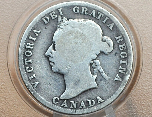 Silver 1900 Canadian Quarter - G/VG - 92% Silver