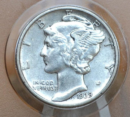 1939 Mercury Silver Dimes P,D,S - Choose by Mint & Grade - 1939D Mercury Head / 1939 S Liberty Head Dime - Winged Liberty Head 1939P