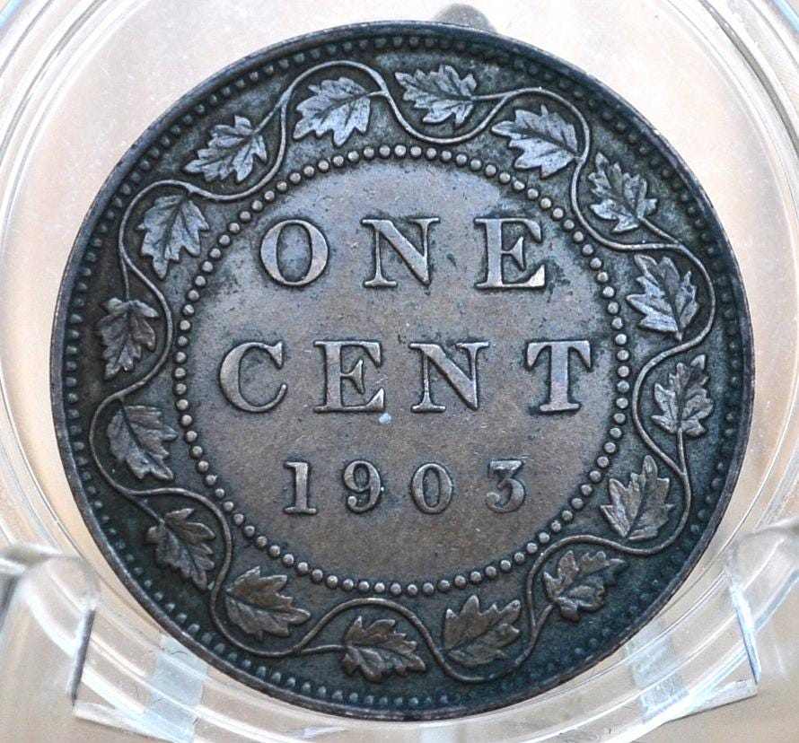 1903 Canadian Large Cent - Great Condition - King Edward VII - One Cent Canada 1903 Large Cent - 1903 Large Cent