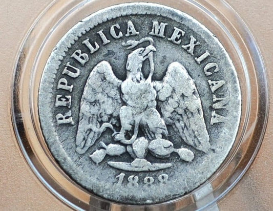 RARE 1888 Silver 10 Centavos Pi R Mexico - Great Condition - Republic Mexciana 1888 -