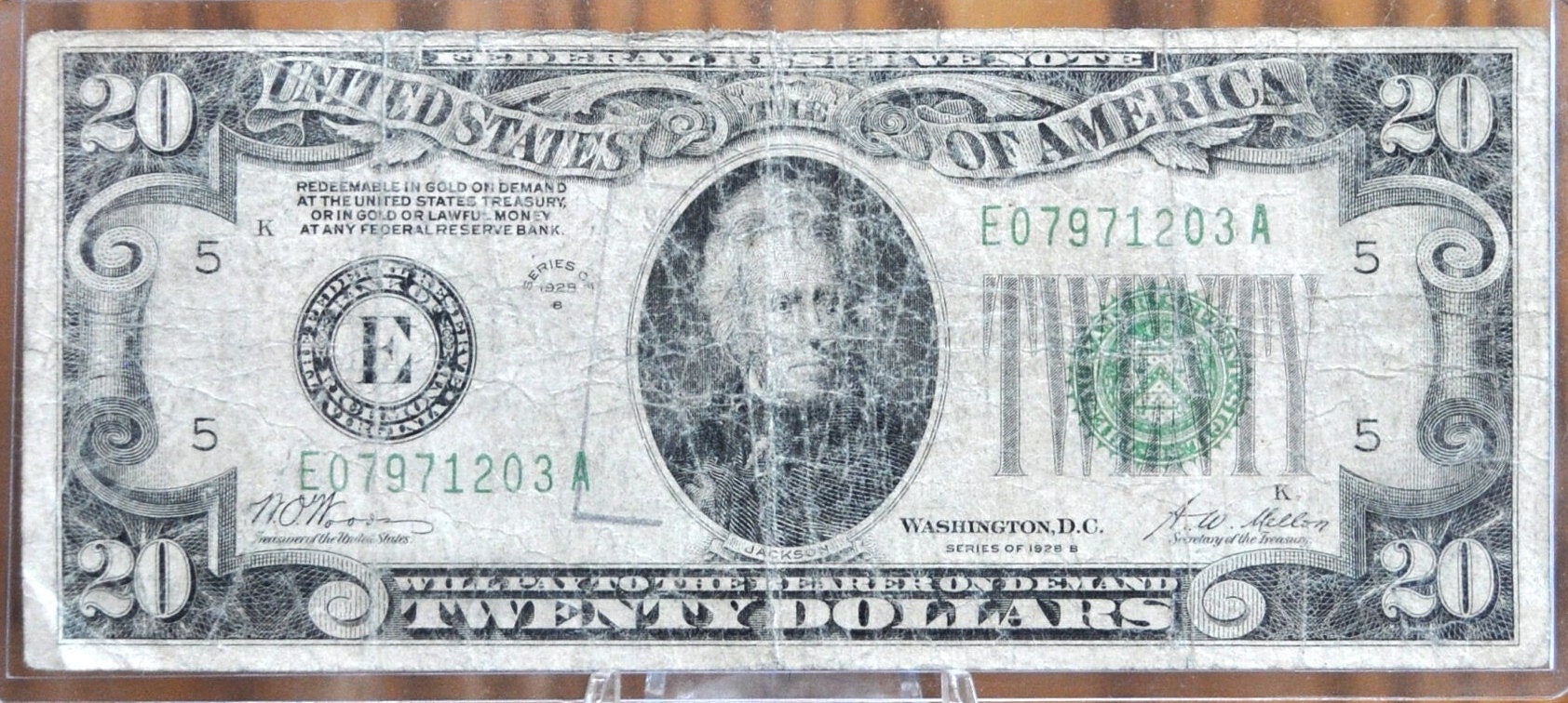 1928 20 Dollar Federal Reserve Note - Choose by Grade / Condition - 1928 Twenty Dollar Bill