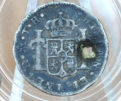 1809 Spanish 1/2 Real - Great Detail, Scarce Type - Spanish Silver Colonial Era Coin - Ferdinand VII - 1809 One Half Real Silver