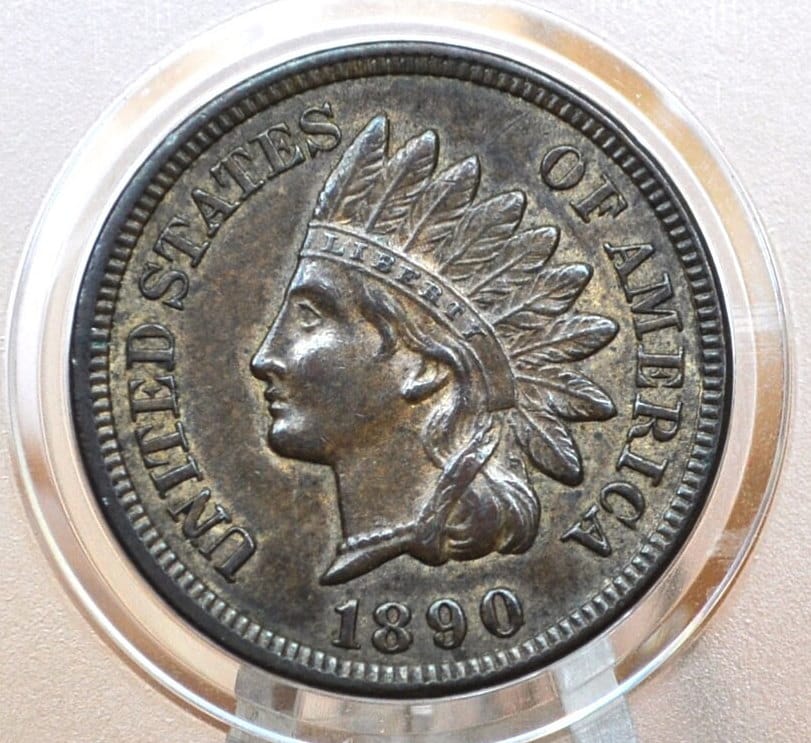 1890 Indian Head Penny - Good Date - Choose by Grade / Condition - Indian Head Cent 1890