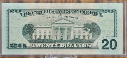 20 Dollar Federal Reserve Star Note - Great Condition - Crazy Serial Number 07666667* - Twenty Dollar Rare Serial Number Star Note