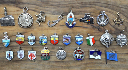 MORE Vintage Sterling Silver Charms! Choose by Charm! Travel Charms, Bracelet Charms, Old Charms, Monument Charms, Charms by State / Country