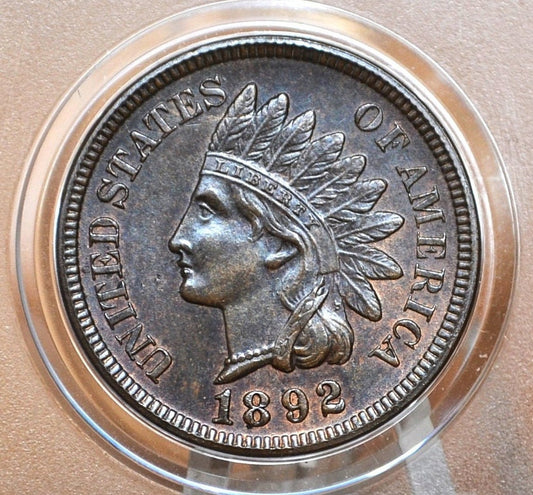 1892 Indian Head Cent - Choose by Grade G-XF (Good to Extremely Fine) Grade / Condition - Good Date - 1892 Penny Indian Head Penny 1892