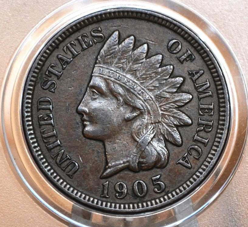 1905 Indian Head Penny - Choose by Grade - Indian Head Cent 1905 - US 1 Cent 1905 - Indian Head Pennies