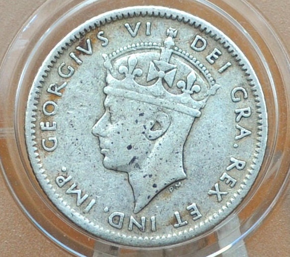 1941 Newfoundland 10 Cent - Great Condition - Rarer Coin, Low Mintage Date - Ten Cents Newfoundland 1941 Sterling Silver