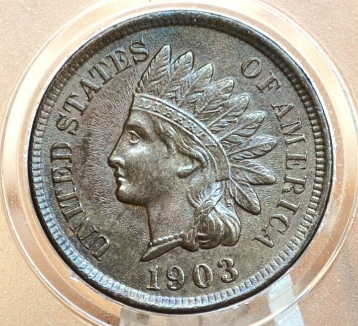 1903 Indian Head Penny - G-VF (Good to Very Fine) Choose by Grade - 1903 Indian Head Cent - Cent 1903 Penny - Great Detail