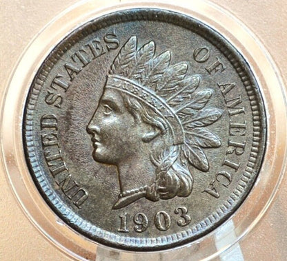 1903 Indian Head Penny - G-VF (Good to Very Fine) Choose by Grade - 1903 Indian Head Cent - Cent 1903 Penny - Great Detail