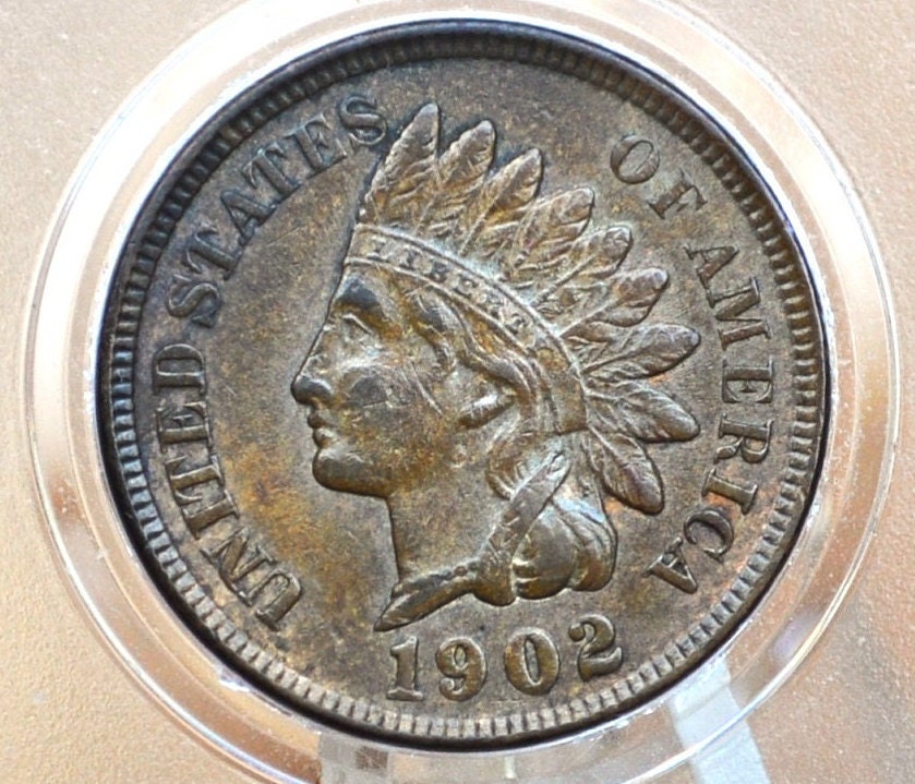 1902 Indian Head Penny - Choose by Grade / Condition - Great Detail - 1902 Indian Head Cent - Cent 1902 Penny