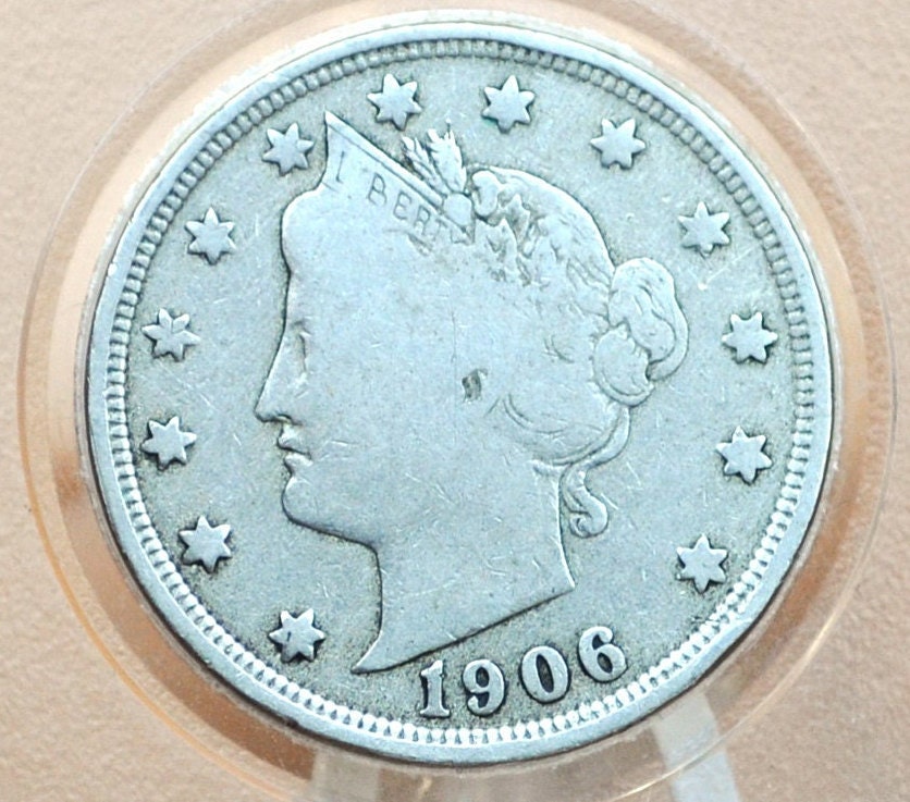 1906 Liberty Head Nickel - Chose by Grade / Condition - 1906 V Nickel Liberty Nickel 1906 Nickel Barber Design