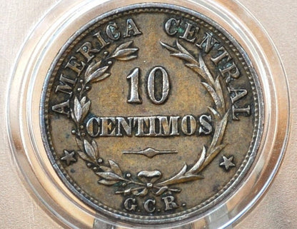 Rarer 1929 Costa Rica 5 Cent - Great Condition - Only 1,500,000 Made