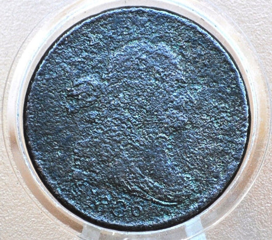 1806 Half Cent Small 6 Stemless - Heavy Corrosion / Cull - 1806 Draped Bust Half Cent Small Six No Stems - Discount Coins