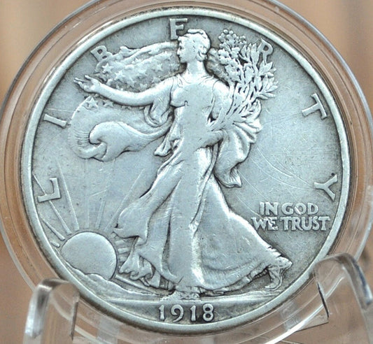 1918 PDS 1918 Walking Liberty Half Dollar PDS - Choose by Mint & Grade -1918 P Half Dollar, 1918 D Half Dollar, 1918 S Half Dollar -1918 WLH