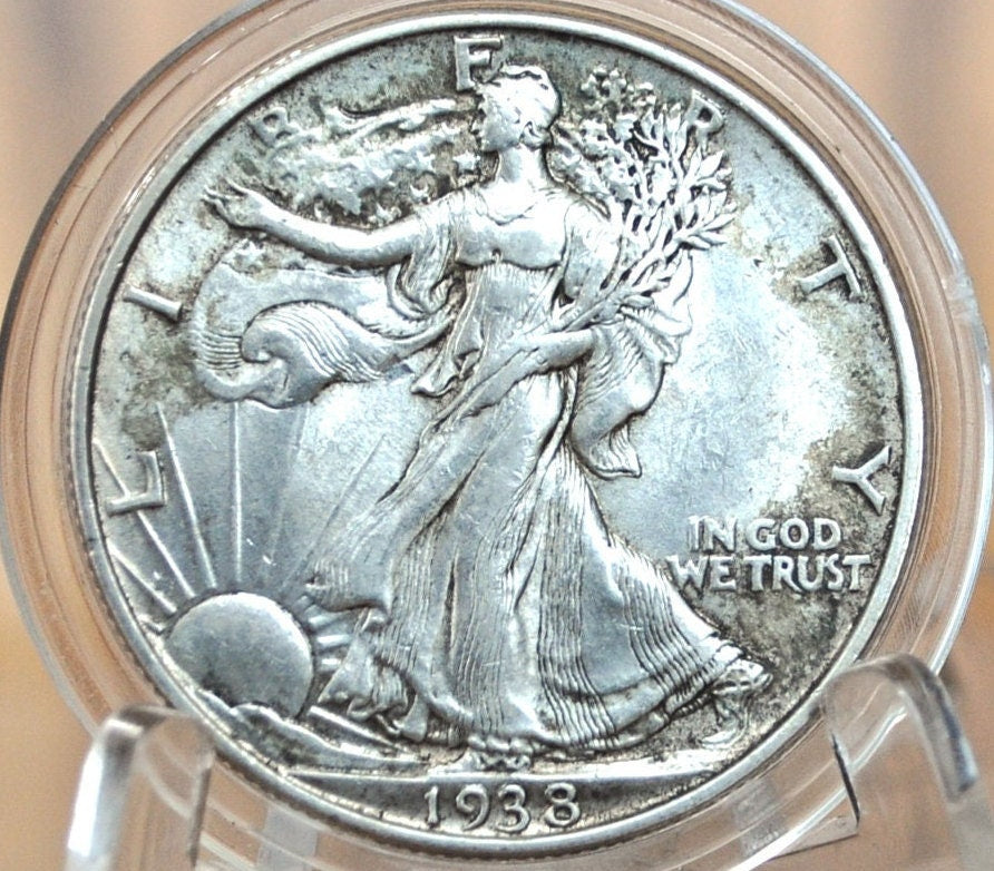 1938 Walking Liberty Silver Half Dollar - Choose by Grade - Philadelphia Mint - 1938-P Half Dollar / 1938 P Half Dollar