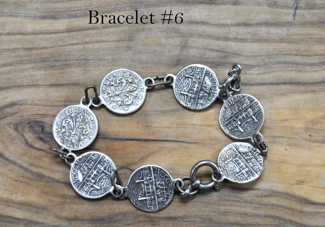 Vintage Coin Bracelets! Bracelet Coin Charms, Travel Charm Bracelet, Choose by Bracelet! Coin Charm Bracelet, Heritage Charms