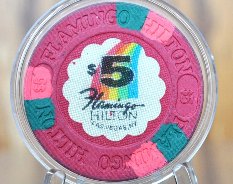 1989 Vintage Flamingo Hilton Casino Las Vegas, NV - Real Vintage Casino Chip -