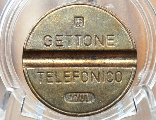 Vintage Italian Telephone Coin - Gettone Telefonico - Date Varieties - Great Birthday or Anniversary Gift! Vintage Telephone Tokens.