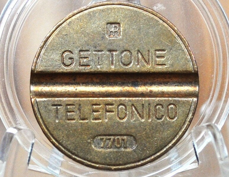 Vintage Italian Telephone Coin - Gettone Telefonico - Date Varieties - Great Birthday or Anniversary Gift! Vintage Telephone Tokens.