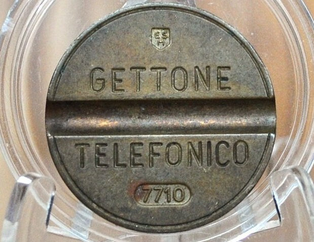 Vintage Italian Telephone Coin - Gettone Telefonico - Date Varieties - Great Birthday or Anniversary Gift! Vintage Telephone Tokens.