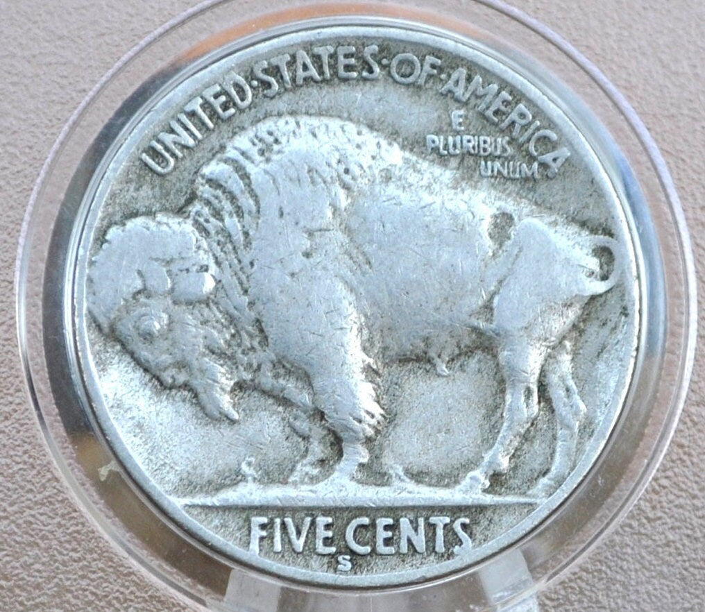 1923-S Buffalo Nickel - Choose by Grade / Condition - Tougher Date to Find - Indian Head Nickel 1923 S Buffalo Nickel 1923S