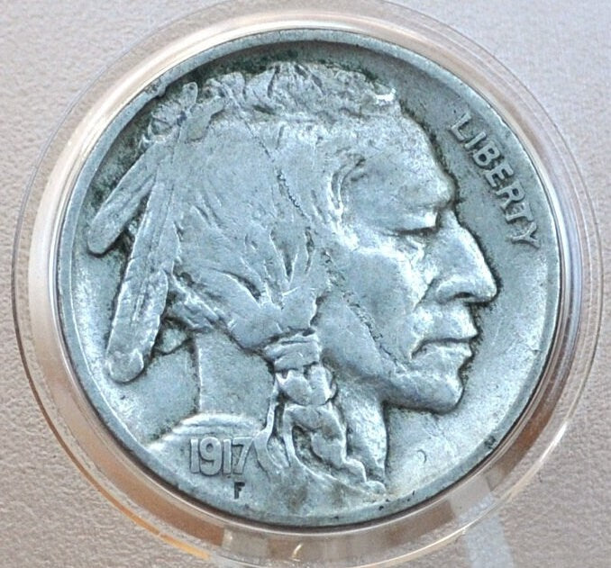 1917 Buffalo Nickel - G-VF (Good to Very Fine) Choose by Grade - 1917 P Indian Head Nickel 1917-P Buffalo Nickel 1917