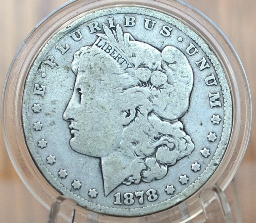 1878 CC Morgan Silver Dollar - G/VG Grade / Condition - Carson City Mint, 1878-CC Morgan Dollar 1878CC Key Date, Affordable 78CC