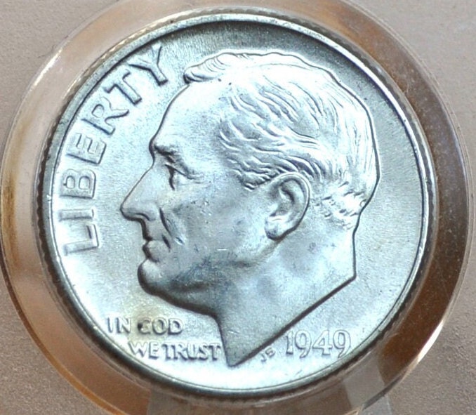 1949 Roosevelt Silver Dime Pds - Choose By Grade And Mint - 1949 S Silver Dime 1949 D Roosevelt Dime 1949 P