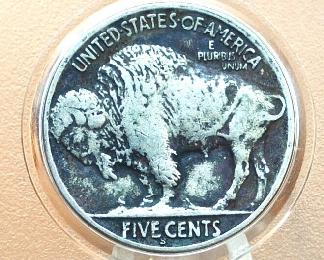 1927-S Buffalo Nickel - G-VG (Good to Very Good) Grade / Condition - 1927-S Indian Head Nickel 1927 S - San Francisco Mint