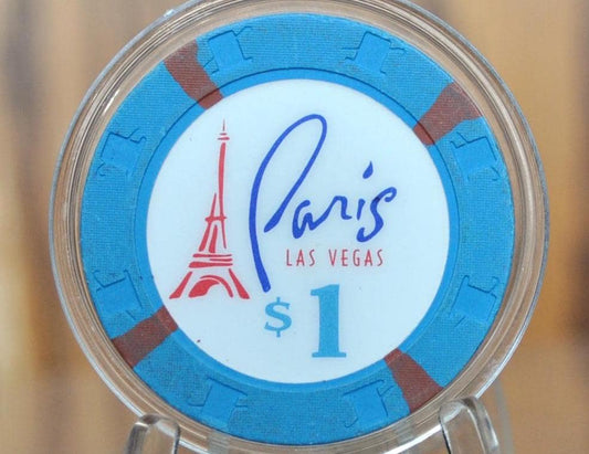 Vintage Paris Casino Las Vegas 1 Dollar Chip - Iconic Casinos - Vegas Strip -