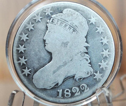 1822 Capped Bust Half Dollar - Good - Affordable Price - 1822 Half Dollar US Half Dollar 1822, Rare Early Half, Low Mintage