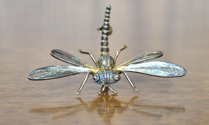 Beautiful Vintage Sterling Silver Dragonfly Pin! - Vintage Dragonfly Brooch - Lovely Piece, Silver Dragonfly Jewelry