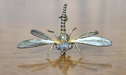 Beautiful Vintage Sterling Silver Dragonfly Pin! - Vintage Dragonfly Brooch - Lovely Piece, Silver Dragonfly Jewelry