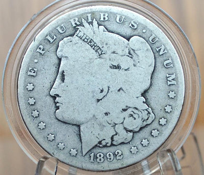 1892-S Morgan Silver Dollar - Choose by Grade / Condition - San Francisco Mint 1892 Morgan Dollar 1892S, Key Date