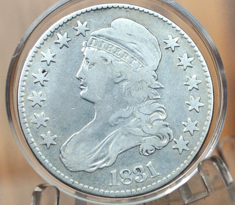 1831 Capped Bust Half Dollar - VF (Very Fine) - 1831 Half Dollar US Half Dollar 1831 Silver Half Dollar - Early American Coins