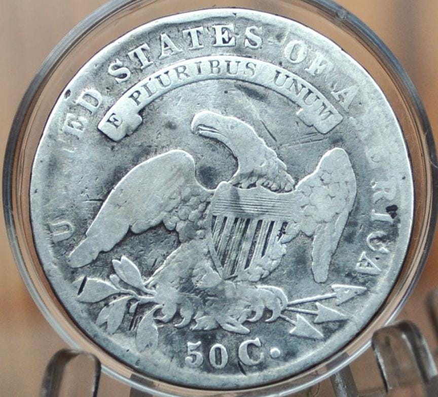 1835 Capped Bust Half Dollar - VG, Cleaned - 1835 Half Dollar US Half Dollar 1835 Silver Half Dollar