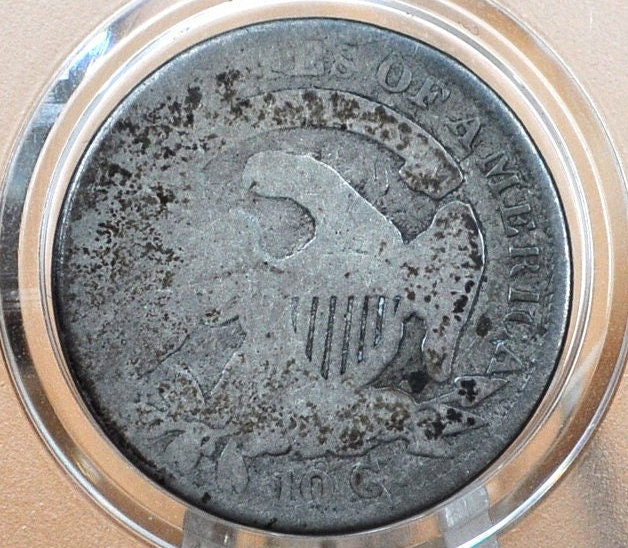 1832 Capped Bust Dime - AG (About Good); - 1832 Silver Dime US One Dime 1832 Bust Dime - Historic Coin Type, Affordable Coin