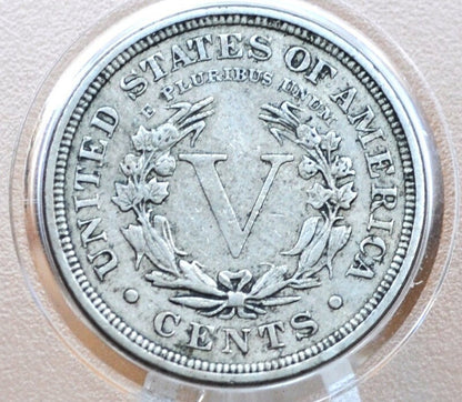 1912 Liberty Head Nickel 1912 V Nickel - Choose by Grade - Liberty Nickel - Barber Design - 1912 Nickel - Collectible, Great for Jewelry