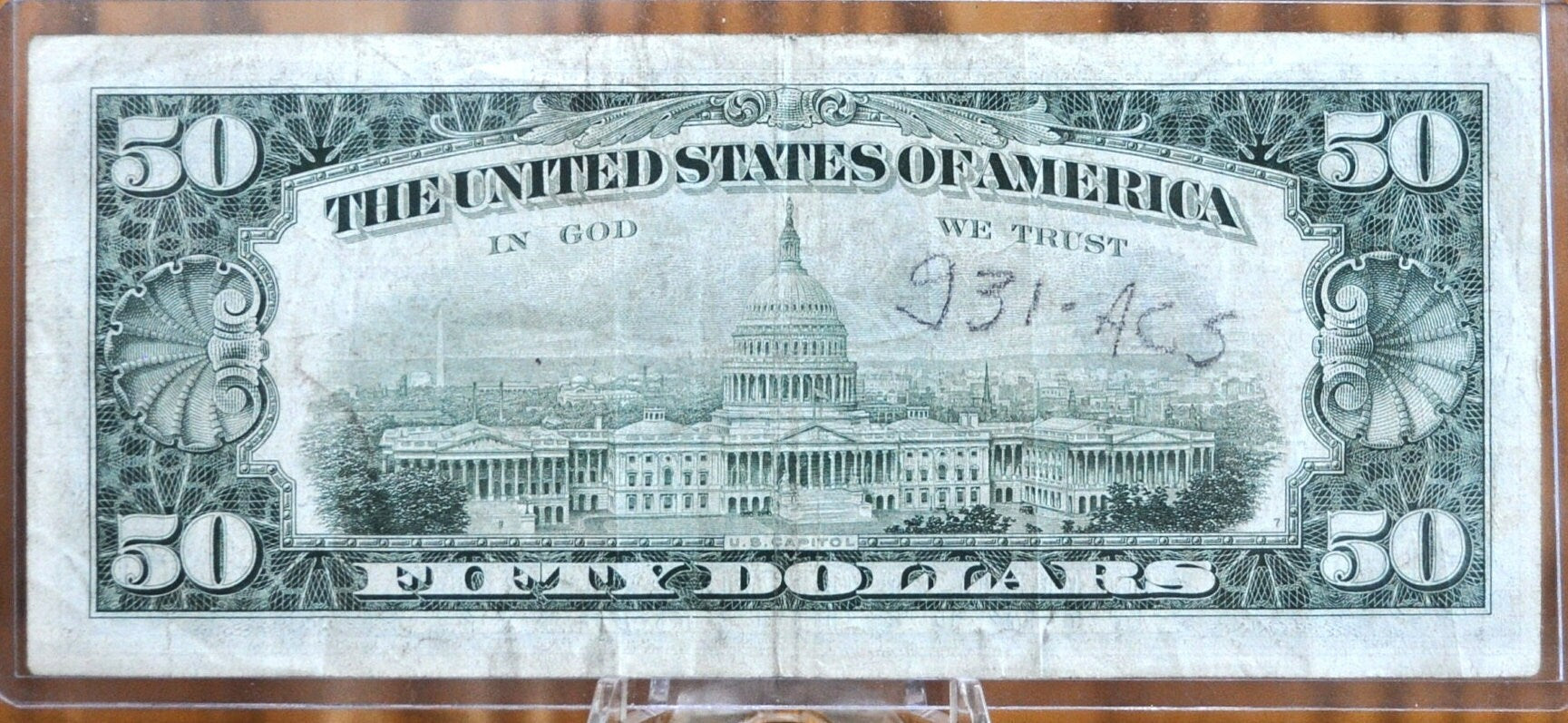 1963-A 50 Dollar Star Note Fr#2113-I* - XF - Minneapolis Rare Star Note - 1963 Fifty Dollar Federal Reserve Note Fr Number 2113I*, Rare Note