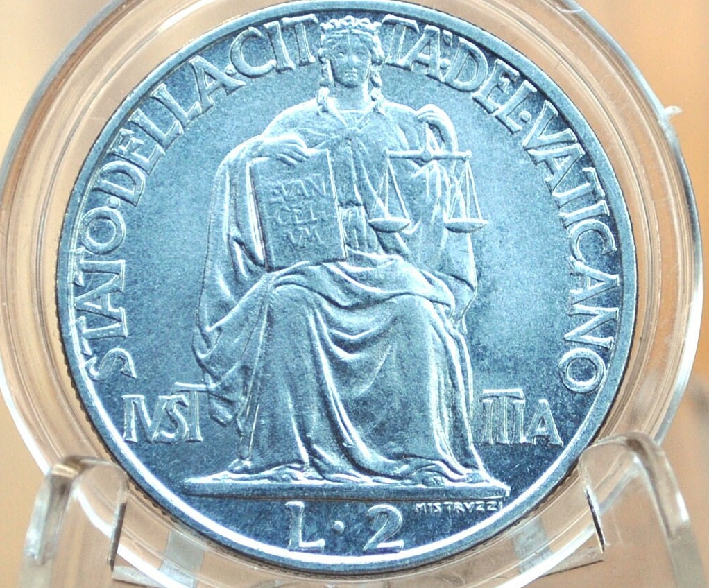 Vatican Coins - BU, Great Conditions, Beautiful Different Designs and Types - Two Lira 1941 Vatican Coin 1940 1 Lira 20 Centesimi
