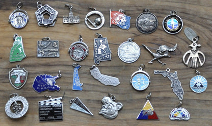 MORE Vintage Sterling Silver Charms! Choose by Charm! Travel Charms, Bracelet Charms, Old Charms, Monument Charms, Charms by State / Country