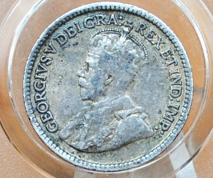 1917 Newfoundland 5 Cent, Sterling, Rare, Only 300,000 minted, VF Grade/Condition, Silver 5 Cents Newfoundland 1917 Five Cent Coin